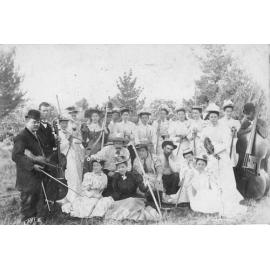 Musicians with Gardening Tools