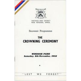 Souvenir Programme for the Crowning Ceremony of the Hastings Carnival Queen 1952 
