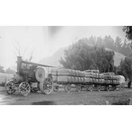 Traction Engine With Wool Bales