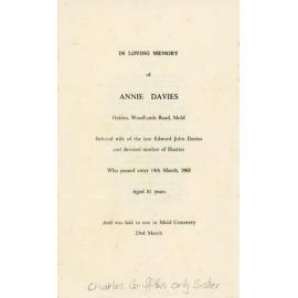 Annie Davies Funeral Service