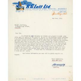 Letter to Rhys Griffiths 