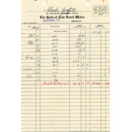 Bank of New South Wales Account