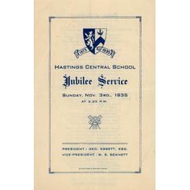 Hastings Central School Jubilee Service