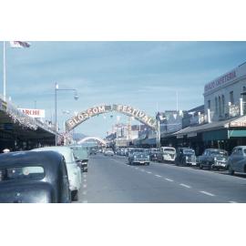 Heretaunga Street - Hastings Blossom Festival Parade 1957