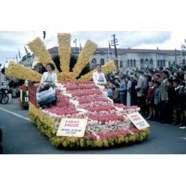 Thodey's Float - Hastings Blossom Festival Parade 1957