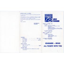 Akina 75 Jubilee Programme 