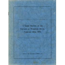 A Short History of the Founding of Woodford House