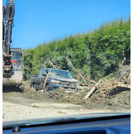 Damaged Vehicle on Puketapu Road