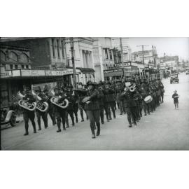 Military Band Marching in Hastings