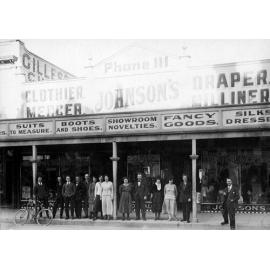 Johnson's Drapery Shop With Staff