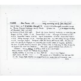 John James Torre Biography