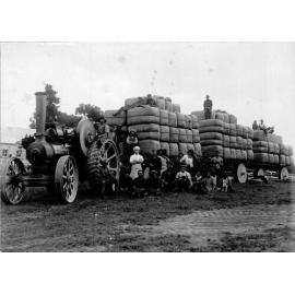 Traction Engine with Wool Bales