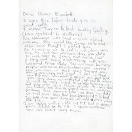 Correspondence between Queen Elizabeth II and Elizabeth Beall