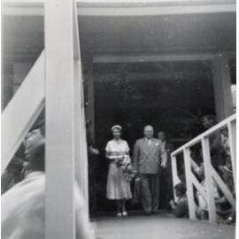 Queen Elizabeth and Sir James Wattie