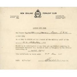 NZ Fearnleaf Club Pass