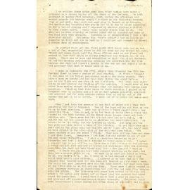 Speech Notes from a POW