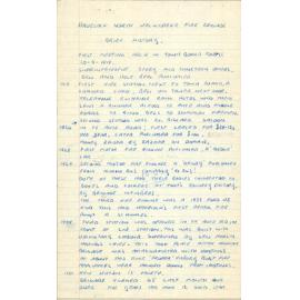 Havelock North Volunteer Fire Brigade - Brief History
