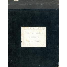 Havelock North Volunteer Fire Brigade Letter book