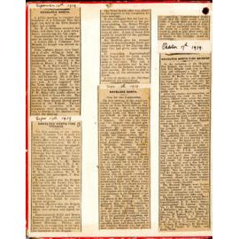 Fire Brigade Newspaper Clippings