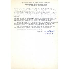 Havelock North Volunteer Fire Brigade Jubilee Minutes