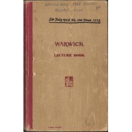 Minute Book 1965 to 1973