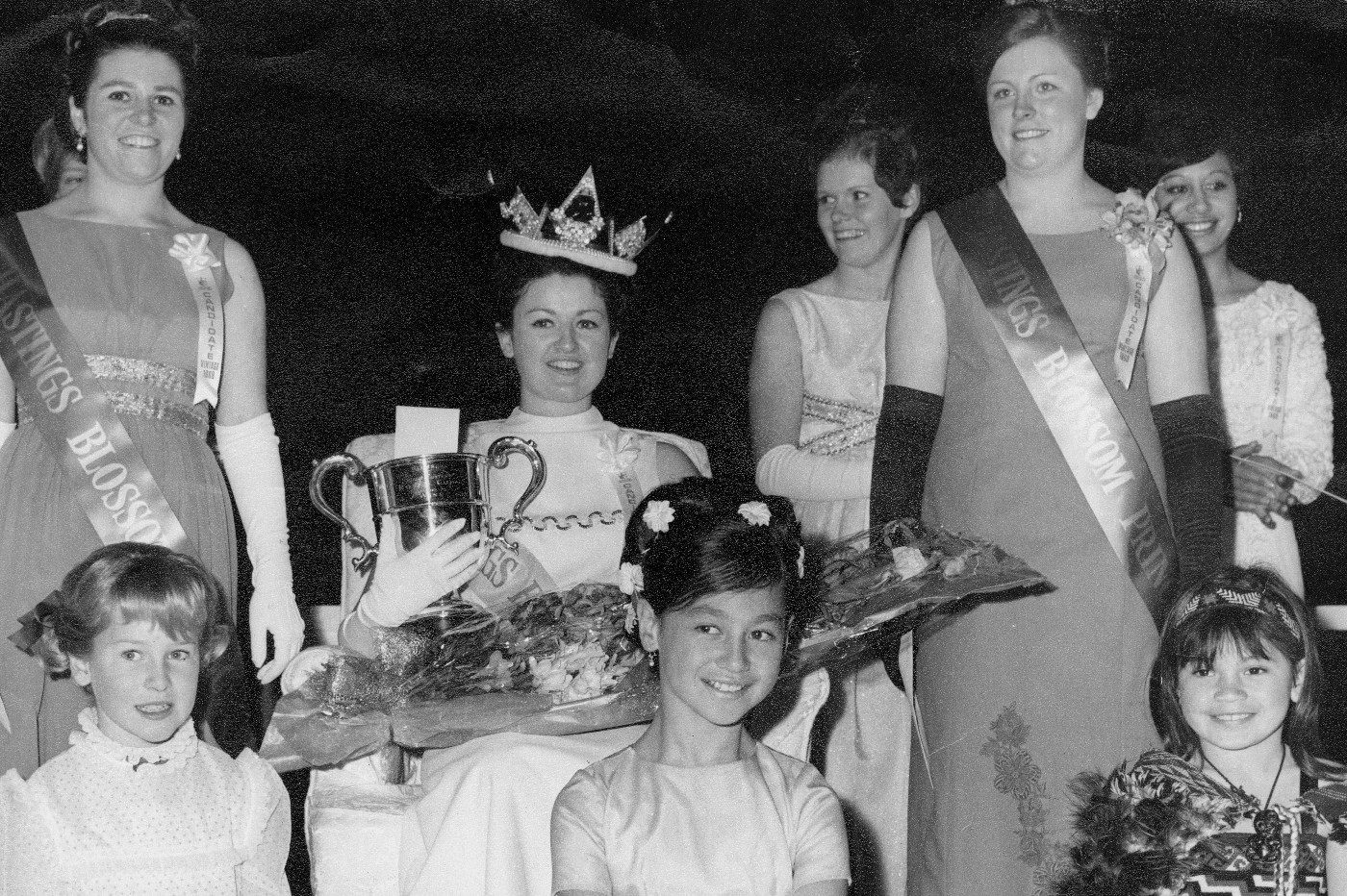 Jeanette Tinney crowned Blossom Queen in 1969