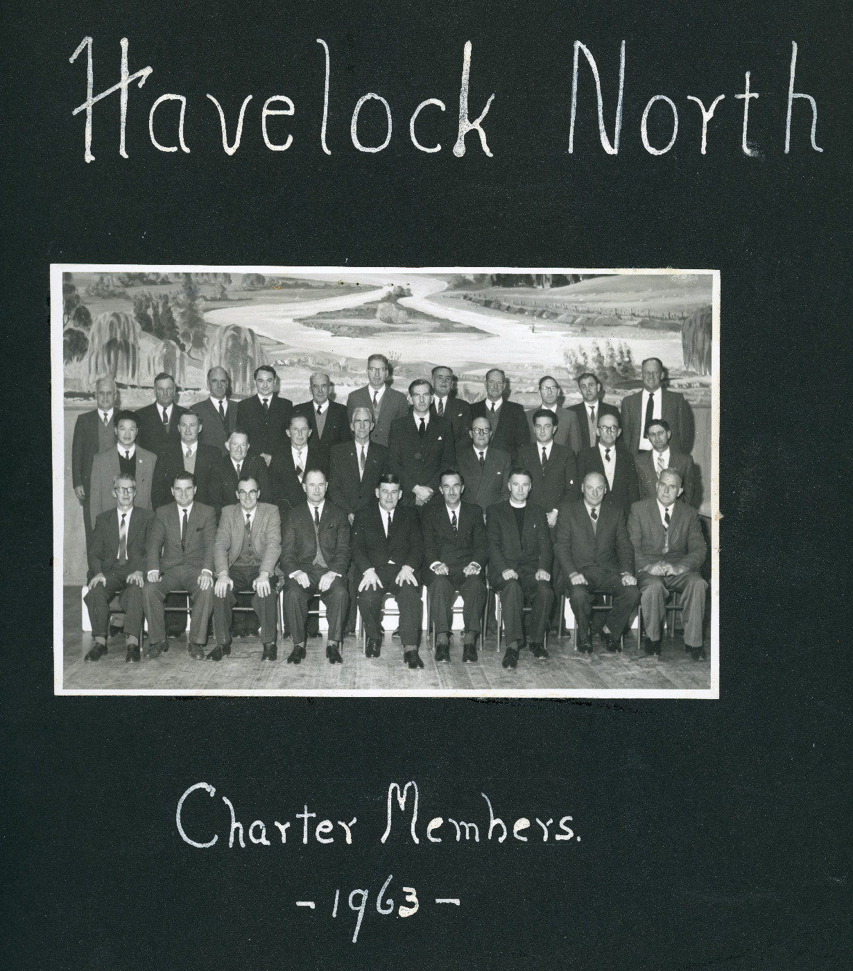 First page of a photograph album belonging to Havelock North Rotary Club.