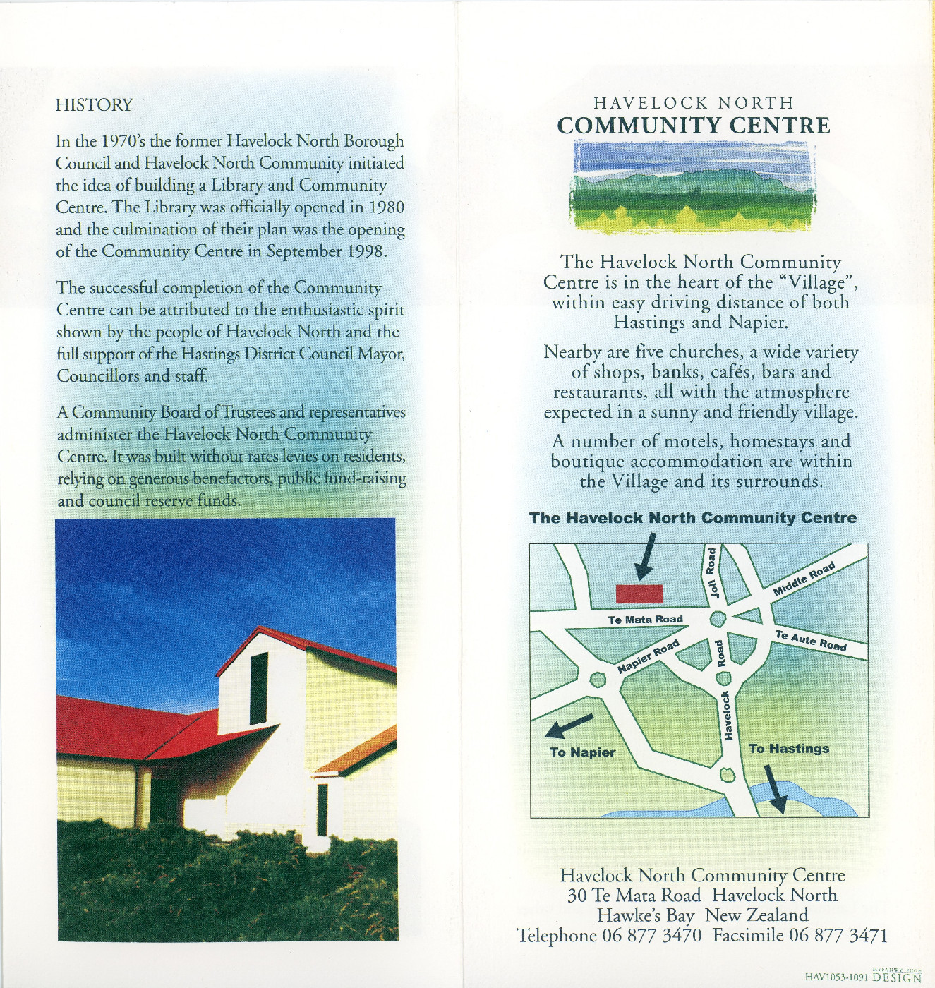 Havelock North Community Centre Collection